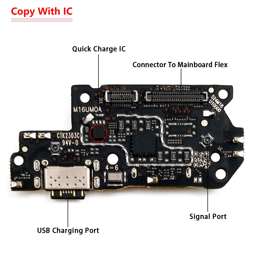 10 יח ' Xiaomi Redmi הערה 12 Pro Plus טעינת USB לוח מזח נמל להגמיש כבלים תיקון חלקים - 5