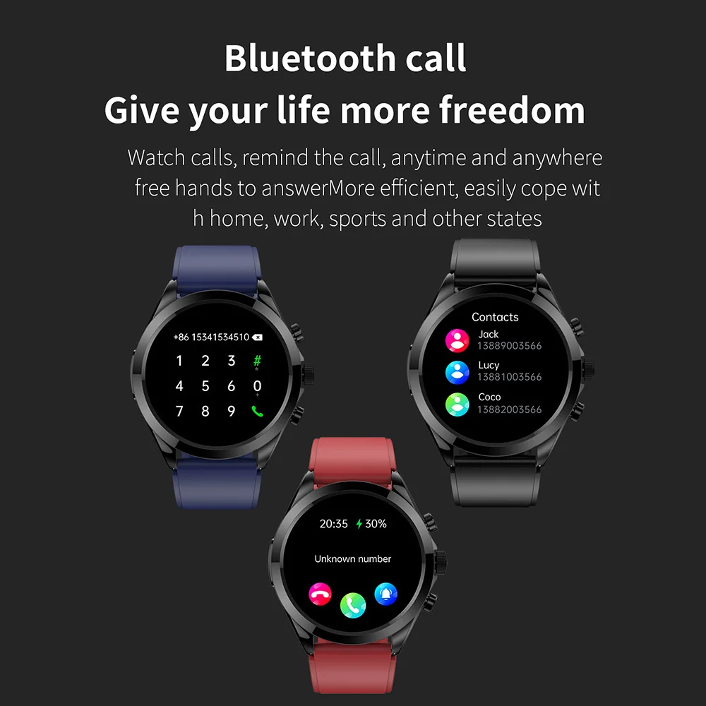 2023 החדש Bluetooth לקרוא את רמת הגלוקוז בדם שעון חכם א+PPG הבריאות ניטור גברים קצב הלב, טמפרטורת הגוף כושר Smartwatch - 5