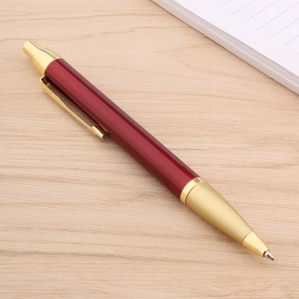 CHOUXIONGLUWEI 207 נקודת עט שחור מט חם לדחוף זהב חצים מתכת מתנה עט כדורי תלמיד מכשירי כתיבה, ציוד משרדי - 5