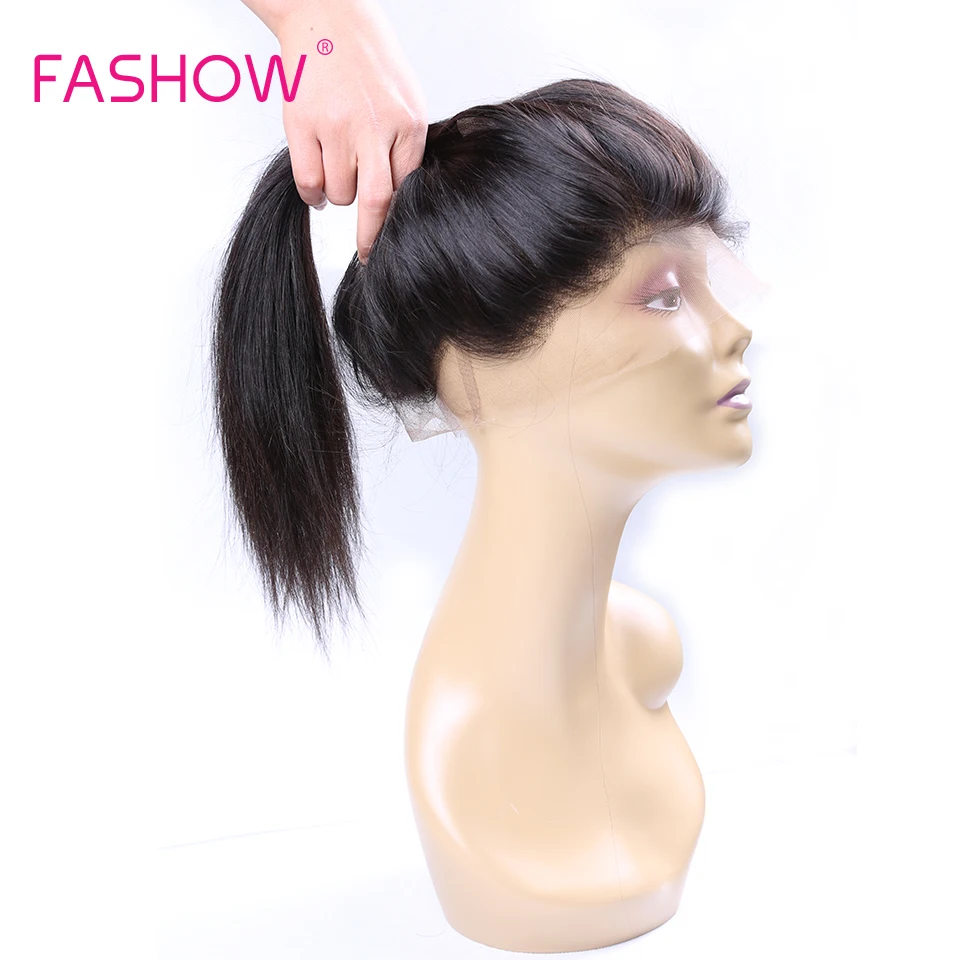 FaShow פרואני שיער חבילות עם תחרה קדמית רמי שיער אנושי חבילות עם 360 תחרה קדמית סגירת קו השיער הטבעי - 5