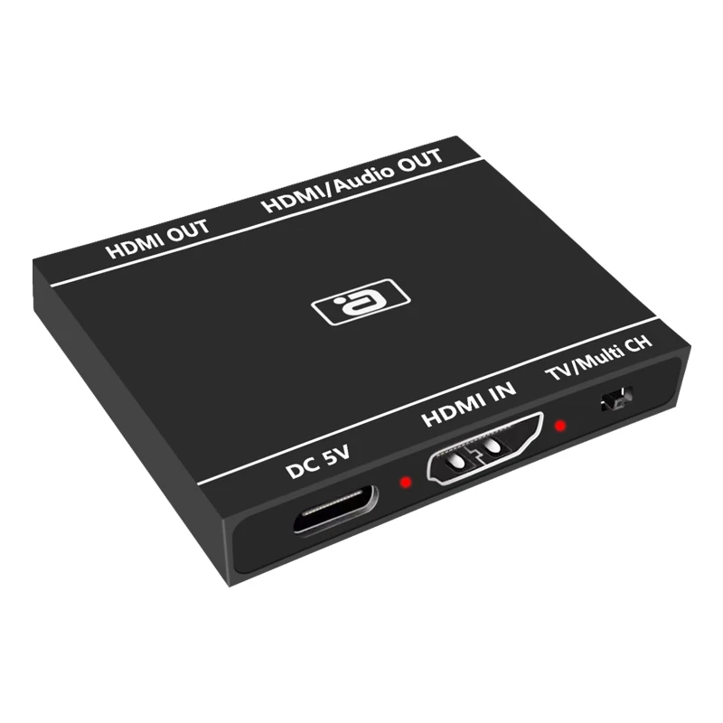 HDMI2.0b 1x2 ספליטר 4K@60HZ UHD-1 2-HDMI תואם רק Audio Extractor HDCP קראק 7.1 CH-Dolby Atmos PS TV Box - 5