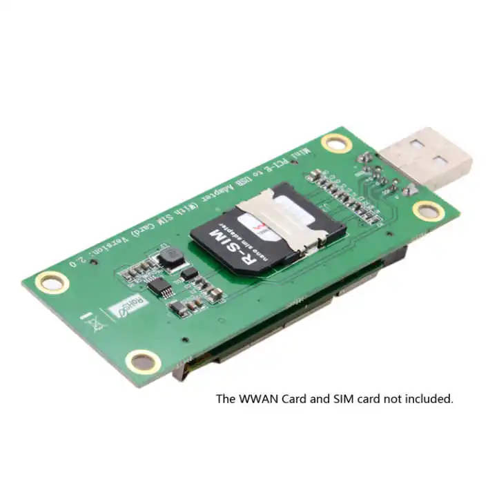 Jimier סיי Mini PCIe למתאם USB 3G/4G WWAN ו-WiFi (USB סוג כרטיס Mini PCI-E ל-USB Mini Pcie כדי Pcie - 5