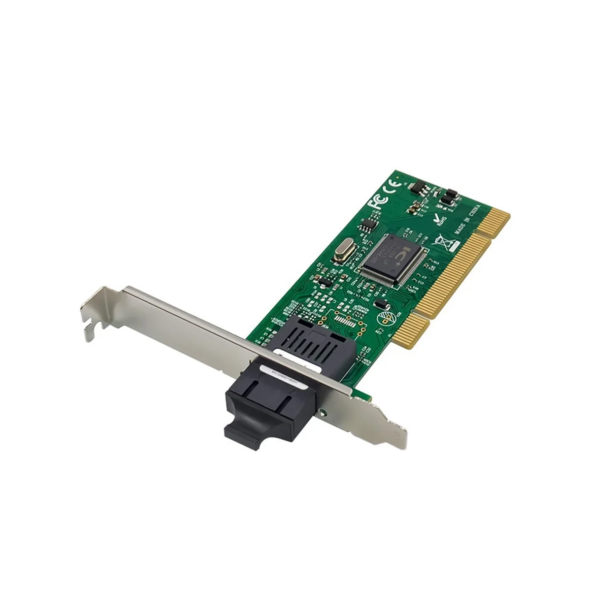 PCI IC בנוסף IP100A יציאה אחת Fast Ethernet כרטיס רשת 100Mbps סיבים אופטיים כרטיס רשת Ethernet Adapter - 5