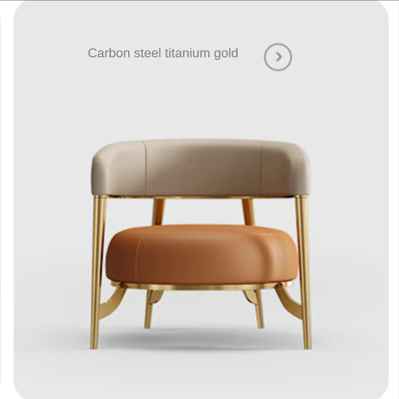 אחת הספה אור יוקרה מודרני סגנון עור אמנות עצלן הכיסא הביתה מרפסת מעצב מינימליסטי פנאי ריהוט - 5