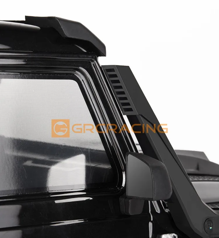 גומי שחור שנורקל עבור 1/10 RC סורק מכונית Trax TRX-4 G500 TRX-6 G63 6x6 צינור פליטה אביזרים G162DB - 5