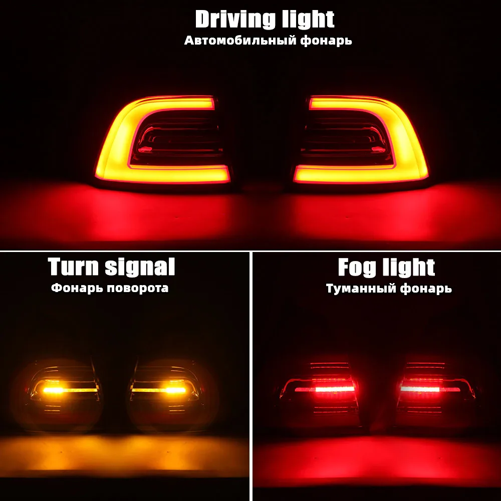 זנב LED Rearlights עבור טסלה מודל 3 2017-2023 אות תור אור לעצור בלם המנורה נהיגה Foglamp אביזרי רכב - 5