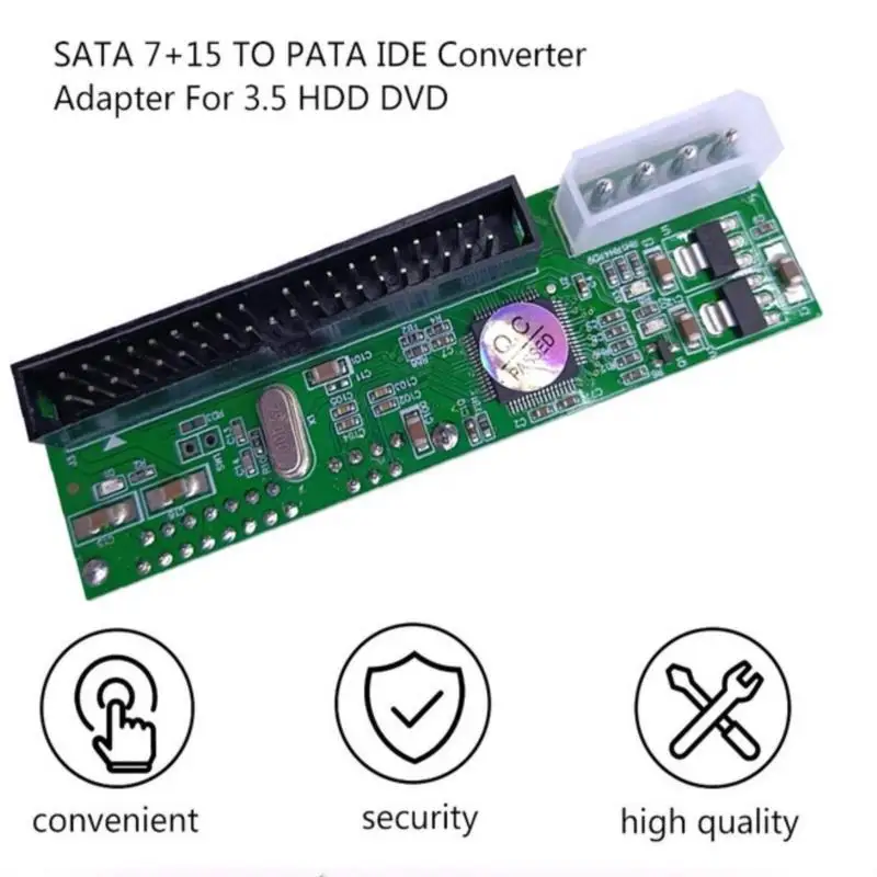 חדש SATA כדי PATA IDE Converter Adapter Plug&Play תמיכת מודול 15 פינים 3.5/2.5 SATA HDD DVD מתאם - 5