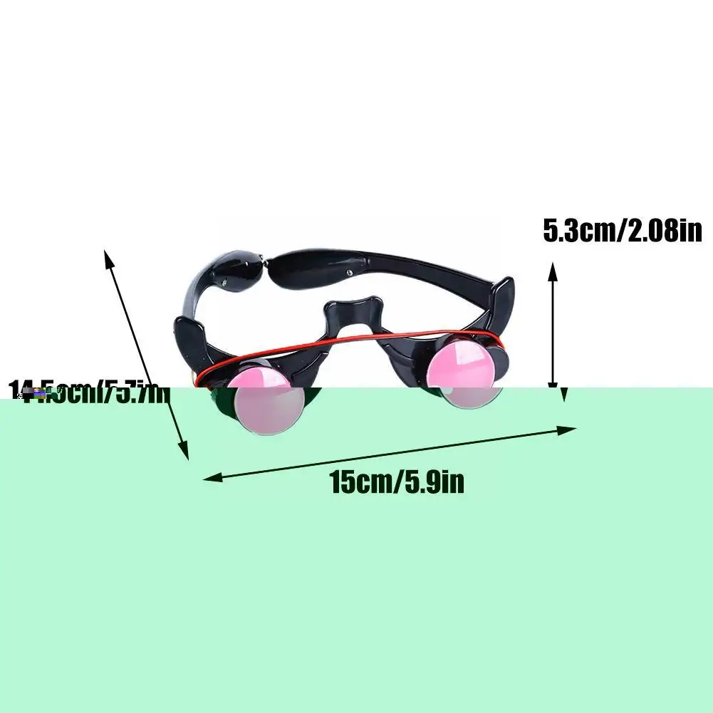 ליל כל הקדושים להאיר LED Eyewear אנימה משחק תפקידים אביזרי קוספליי חידוש משקפיים אביזרים-מסיכות עיניים מצחיק זוהר אדום הרשות O6C2 - 5