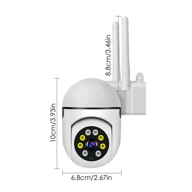 מצלמת אבטחה פנימית HD 2548x1536p מצלמות אבטחה בבית חיצונית אלחוטית 2.4 GHz Wifi 3MP HD מלא צבע ראיית לילה IR הביתה - 5