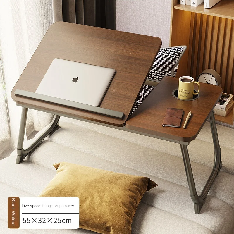 מתקפל נייד מחשב נייד השולחן עצלן שולחן מיטה ספה קטנה, שולחן מחשב עומד השולחן ריהוט הבית - 5