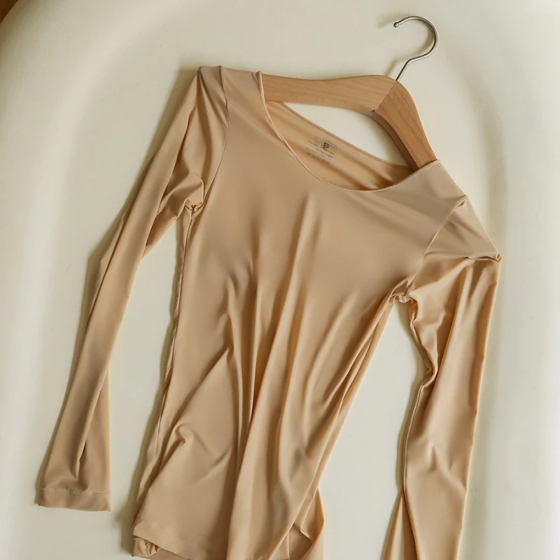 נשים בבית תרמי סתיו חורף חולצה נשית Antistatic טייץ חומצה היאלורונית בית חמים גבוהה בגדים אלסטי - 5