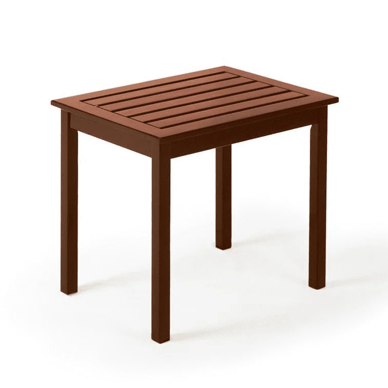 עץ חיצוני, שולחן צד/השולחן עבור רהיטי גן, שחור - 5