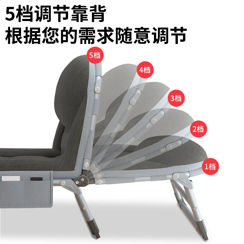 פשוט המודרנית מיטת יחיד המשרד תנומה פנאי שזלונג ח ליווי פשוטים הביתה מרפסת קיפול הכיסא - 5