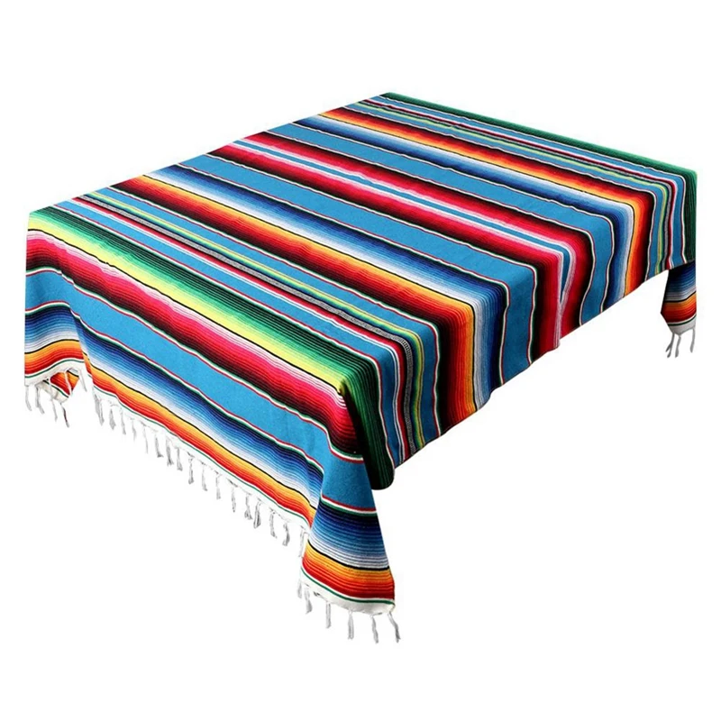 קידום! מקסיקני שמיכה Sarape פיקניק השטיח לזרוק את המפה הוט רוד ליוגה מסיבה - 5