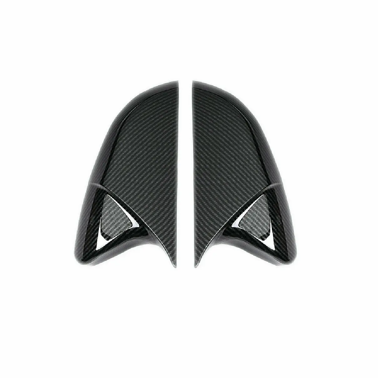 קרן צורה ABS סיבי פחמן סגנון אחורית המראה בצד לכסות האחורית כובעים עבור עבור הונדה סיוויק 10 2017 2018 החיצוני חלקים - 5